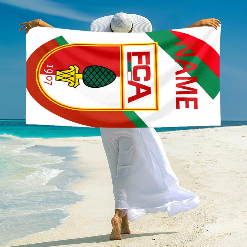 Personalized Charlotte Football Club Crest Beach Towel Microfiber Beach Towel Thin Absorbent for Beach Swimming Yoga Bath Sports. 0910169