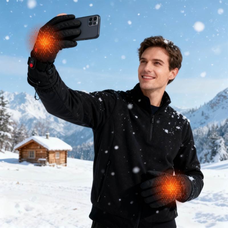 Winter Heated Gloves Waterproof Cold Weather Outdoor Sports USB Powered