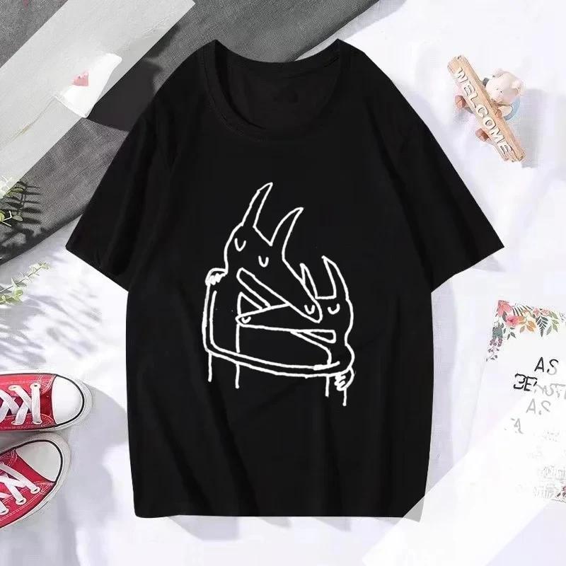 Car Seat Headrest Indie Rock Band Double Dog Graphic Print T Shirt Unisex Crew Neck Short Sleeve Casual Streetwear Fashion Tees Tops for Men Women