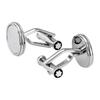 Montblanc Sewn Cufflinks Unisex Accessories Silver 118612