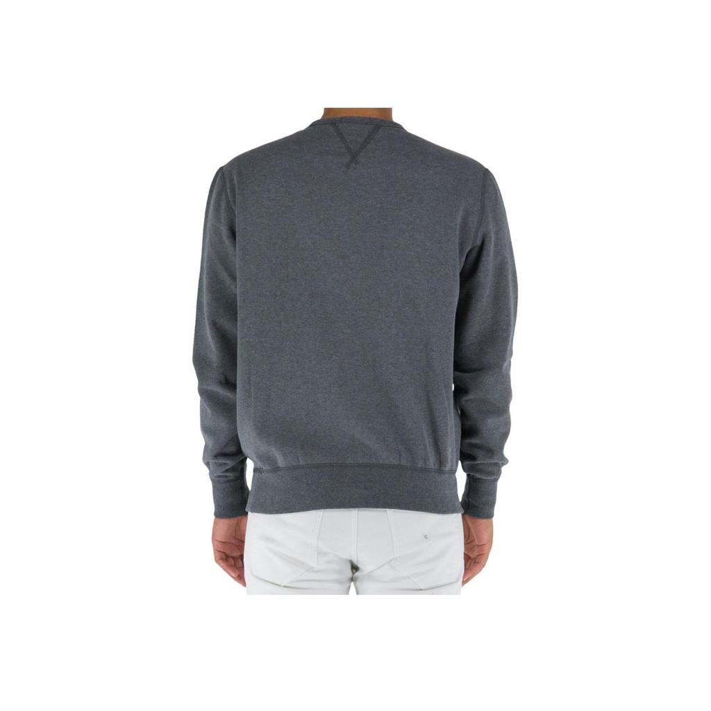 Polo Ralph Lauren FW22 Solid Logo Embroidered Crewneck Sweatshirt Men Sweatshirt Gray 710766772-039