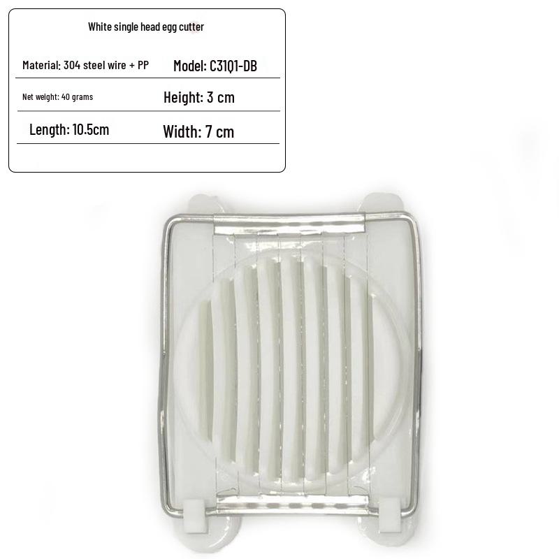 2-in-1 Stainless Steel Egg Cutter/Splitter/Slicer