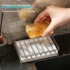 Countertop Soap Tray with Metal Rack and Water Base, Bathroom Sink Soap Dish for Bath Counter, Laundry Sink Area, Daily Bar Soap Use
