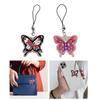 Unique Butterfly Phone Lanyard Colorful Butterfly Wristlet Keychain Bracelets for Women Girls Acrylic Animal Keyring