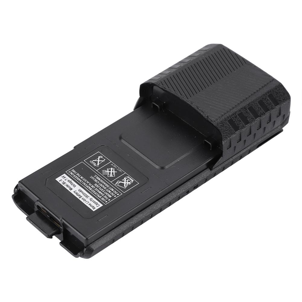 7.4V 3800mAh Li ion Battery For   UV 5R BL-5L UV 5R Series Two Way Radio(Black)