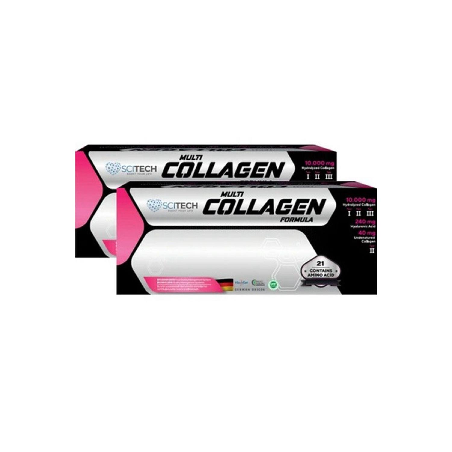 

Multi Collagen Formula Collagen And Vitamin Supplement 2 Months 11.2 Gr X 30 Sae X 2 Pieces
