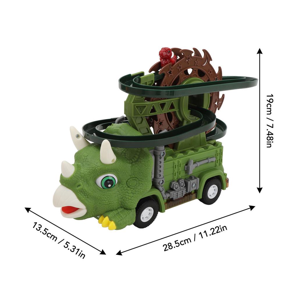 Dinosaur Track Toy Sliding Glide Universal Rotating Electric Car Toy for Kids Children