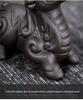 Pixiu Purple Clay Tea Pet: Dragon's Nine Sons Tea Set Accessory for Wealth and Tea Ceremony Cultivation