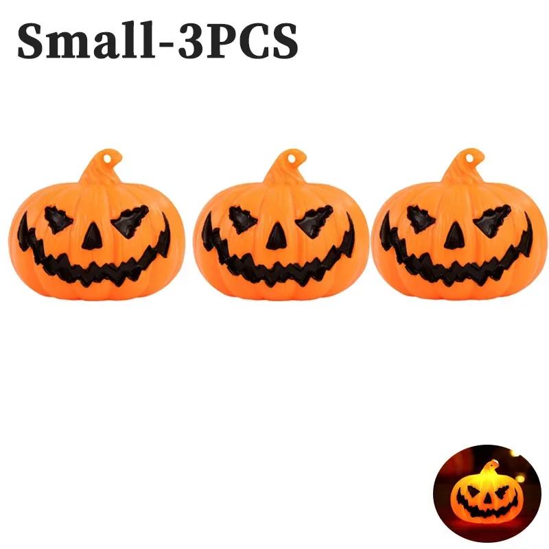 

1-15PCS Halloween LED Pumpkin String Lights Smiley Face Decorative Ornaments for Party Indoor Outdoor Atmosphere Decoration