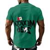 Men's Mexico Soccer Fan T-Shirt Round Neck Short Sleeve for Day