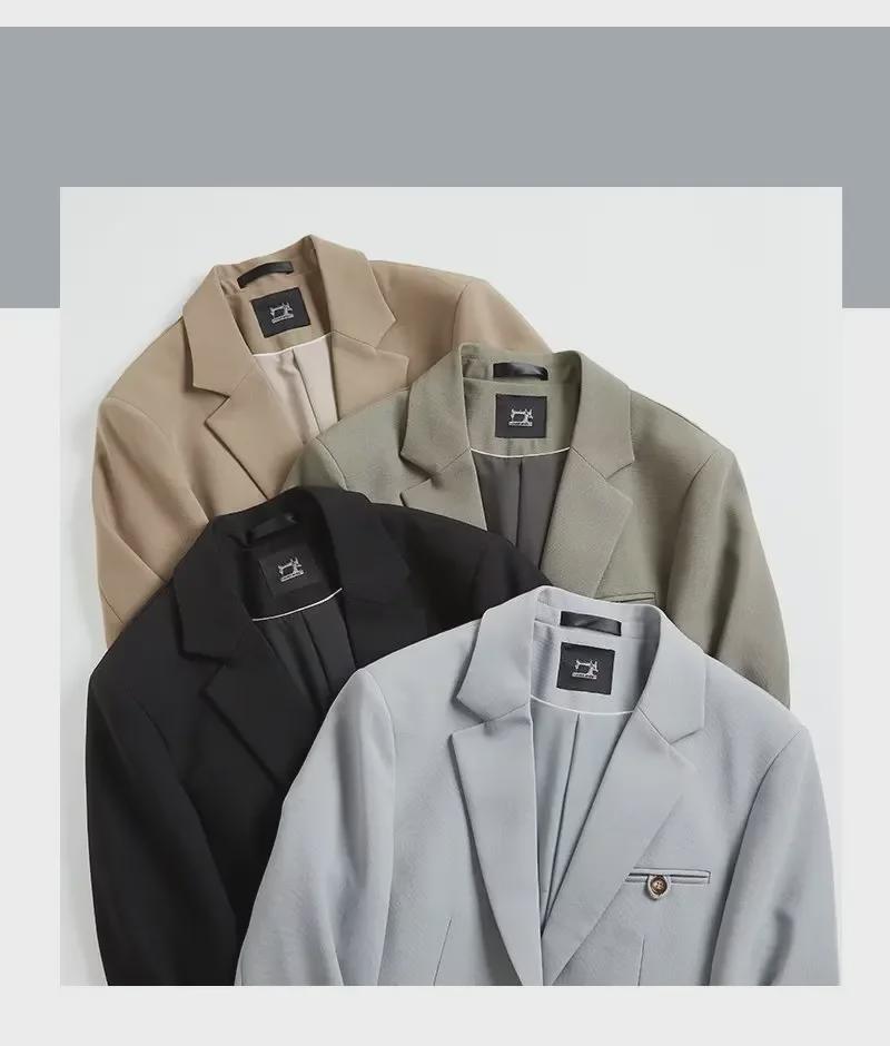 Men's Spring & Summer Casual Suits: Korean Style Loose Fit High-End Jackets