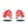 2Pcs 3D Metal Car Styling Body Door Trunk Emblem Badge Sticker Accessories