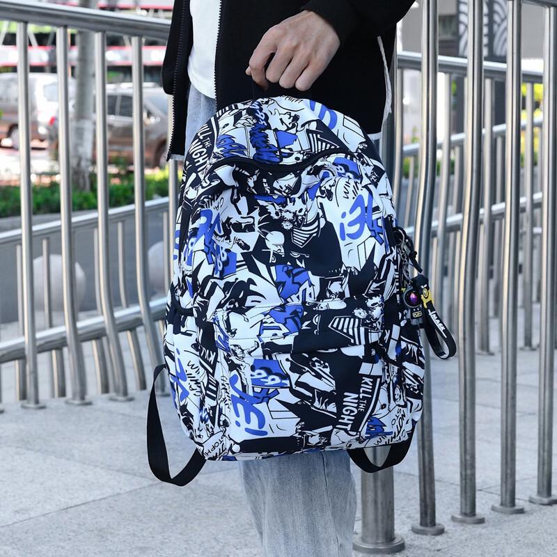 OGAR Trendy Graffiti Comic Backpack Medium