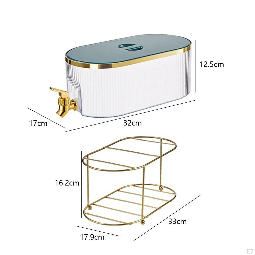 Beverage Dispenser with Spigot, Drink Container, Easy To Clean Sturdy Iced