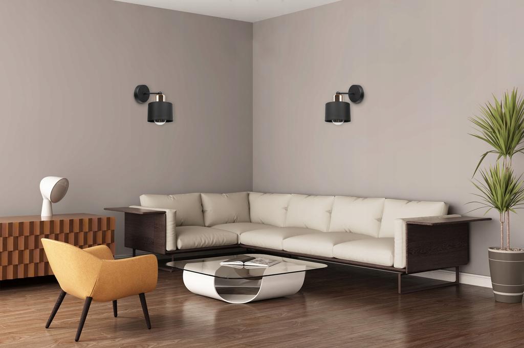 UNIQUE WALL LAMP ELEGANT METAL SHADE