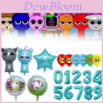 Sprunki Balloons For Birthday Party Decor With Cartoon Shapes For Kids Events