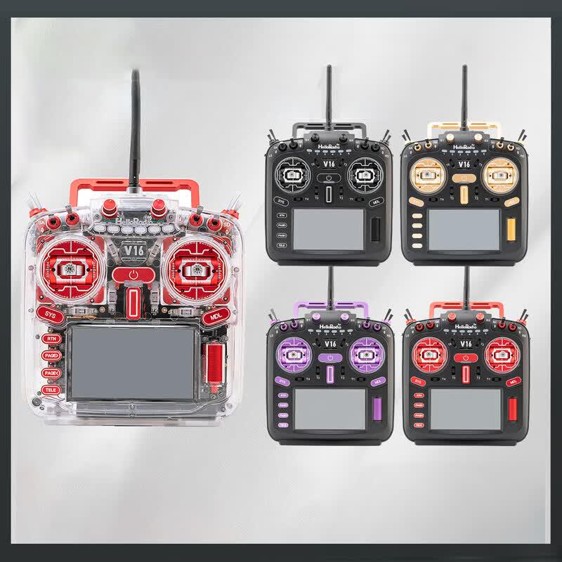 HELLORADIOSKY V16 Transparent Shell Multi-protocol FPV Remote Controller