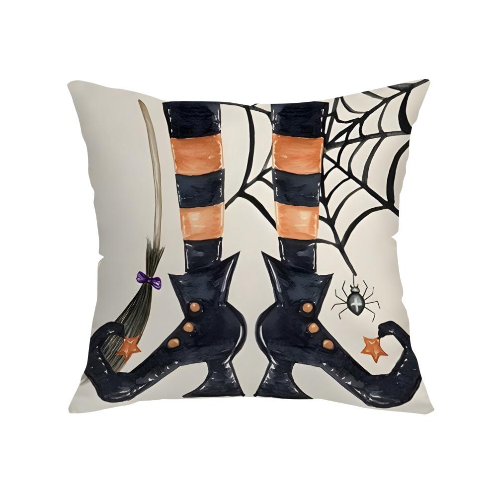 

New Single-sided Printing Halloween Pumpkin Pillow Cushion Cover Sofa Living Room Corridor Decorative Back Cushion Cover 45*45cm