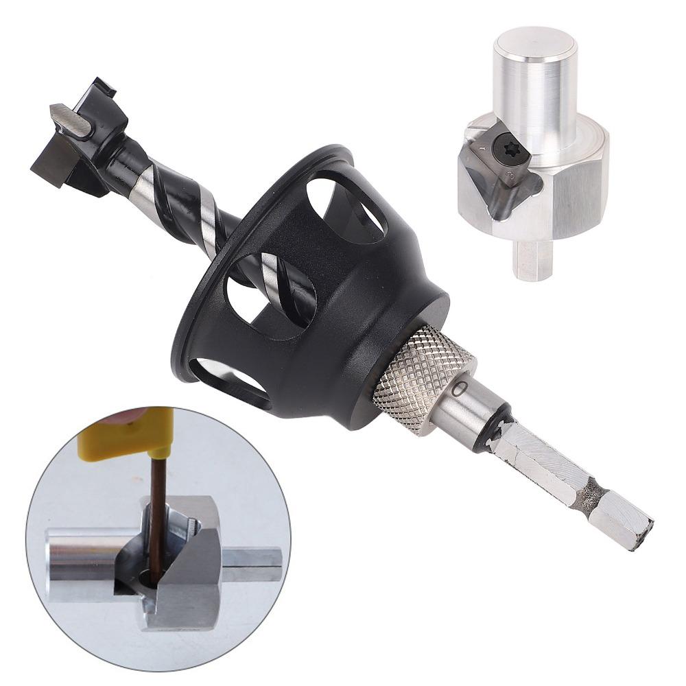 20mm Size Vertical Drill Guide Ergonomic Handle Straight Hole Drilling Fixture  For Bench Use