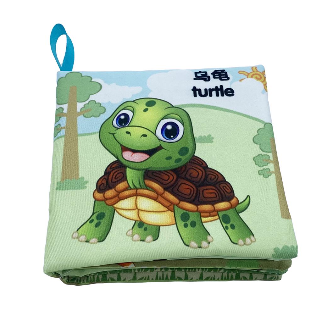 Chinese/English/Spanish Baby Cloth Book Parent-child Interactive Early Childhood Education Book Bilingual Early Education Cognitive Reading Material