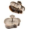4pcs Stamp Biscuit Mold 3D Cookie Plunger Cutter Pastry Decorating DIY Food Fondant Baking Mould Tool Christmas Tree Snowman