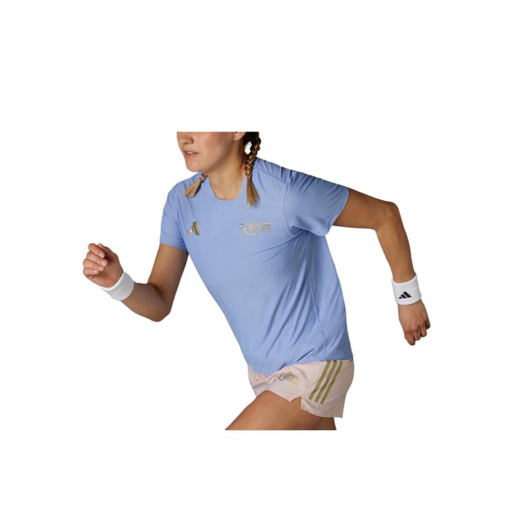 New Adidas FW24 T Shirt Women's Blue JF0836