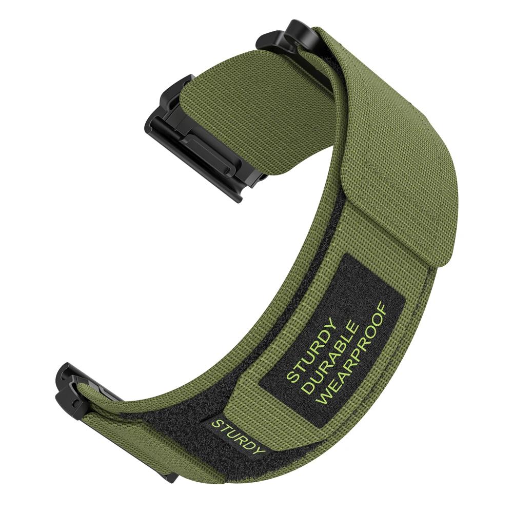 Cinturino in Nylon QuickFit 22mm 26mm per Garmin Tactix 8 7 Pro Delta Bravo Cinghie Quatix 8 7X Solar 7 6 5 Zaffiro Instinct 2X Braccialetto