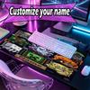 Custom Name Personalized Minecaraft Pattern Mousepad, Laptop PC Desk Mat, Decorative Desk Mat for Home Keyboard Pad Gift