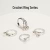 Adjustable Woven Crochet Pinky Ring - European & American Style Handmade Jewelry