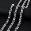 Customizable Mens Stainless Steel Interlocking Keel Chain Necklace & Cuban Link Bracelet Hip Hop Fashion Wrist & Neck Jewelry