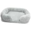 Plush Pet Bed Large Dogs Square Warm Winter Dog Sofa Indoor Comfortable Sleeping Mat