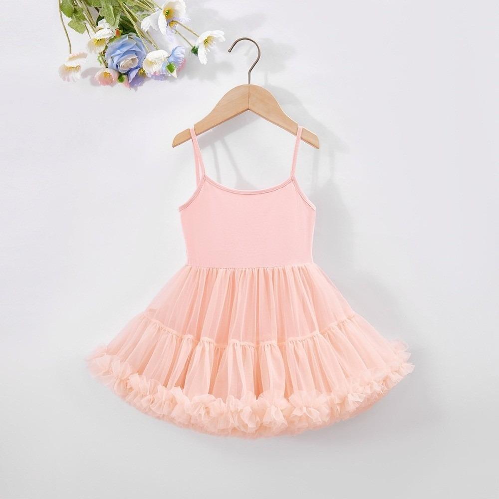 Summer Girls' Ballet TuTu Dress Sleeveless Princess Wedding Dress  Performance Costume