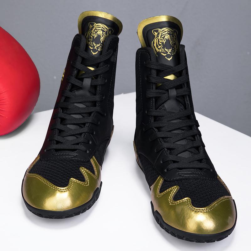 Unisex Boksschoenen Antislip Worstelen Vechten Boksschoenen Heren Rijlaarzen Motorlaarzen Dames Worstelwedstrijdschoenen