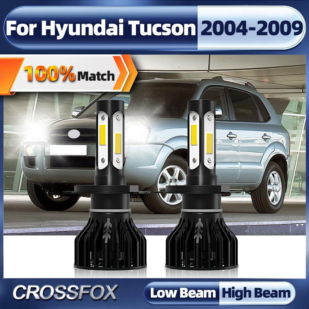 

2PCS 6000K 4-Sided H4 LED Car Headlight 20000LM Auto Headlamp Led Lights 12V For Hyundai Tucson 2004 2005 2006 2007 2008 2009 High Low Beam (2PCS)