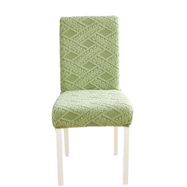 Dining Room Chair Covers Stretch Woven Jacquard Thick Plush 5 Styles String Pattern Chair Slipcovers Super Secure Chair Guard