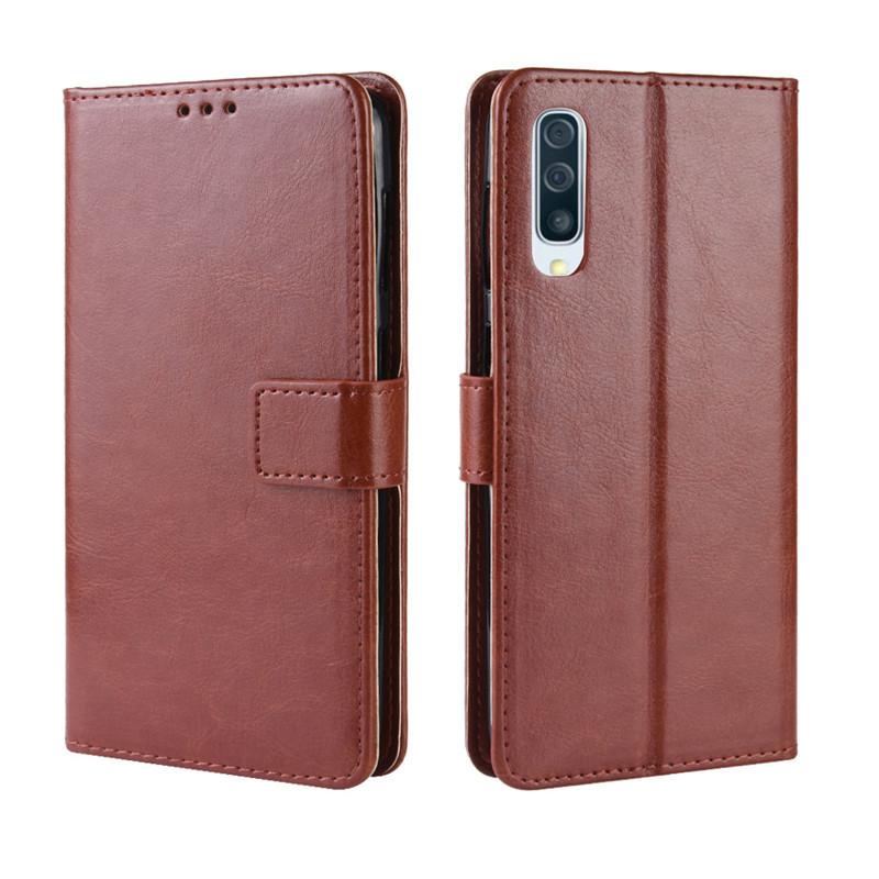 Suitable for Samsung A12 Phone Case, Galaxy A50S Phone Cover, A11 Crazy Horse Pattern, F62/A31 Flip Cover, 421S