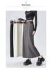 2026 Spring Women's Drapey Slimming High Waist A-Line Skirt with Belt