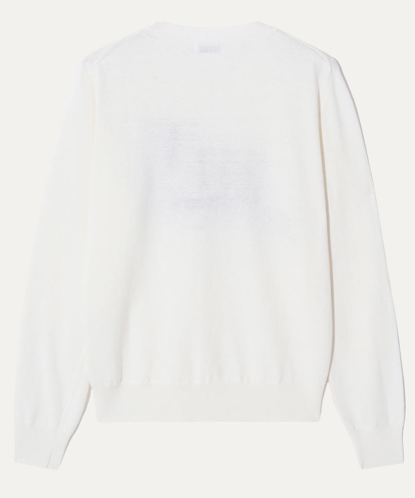 MAYOL My Logo Intarsia Round Neck Knit_Ivory