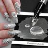 Nagellak Pen Zilver Chroom Vernis Waterdicht Metallic Schilderen Gel Graffiti Golf Tekening Pen Streep Lijnen Borstel Voor Manicure Art DIY