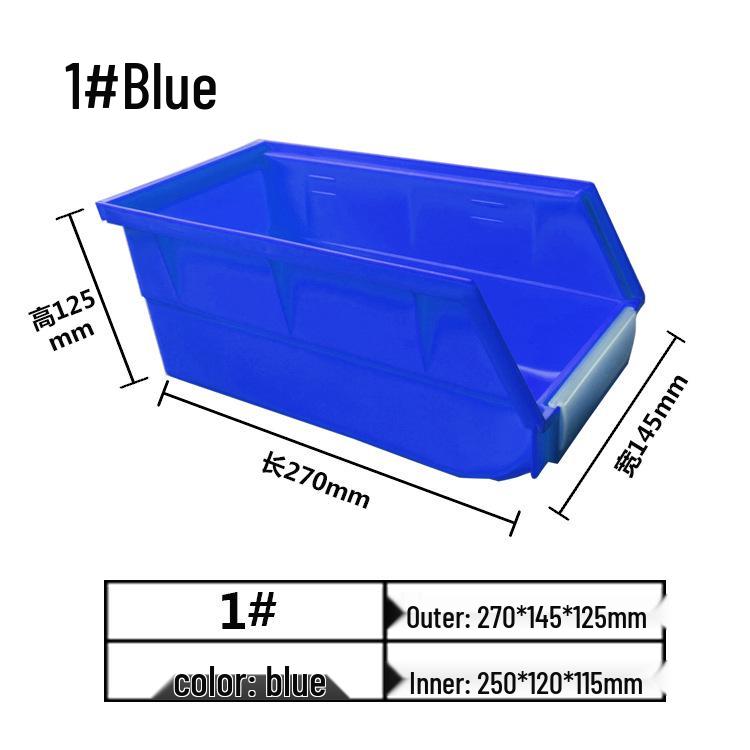 Modulare Kunststoffteile- und Werkzeugaufbewahrungsbox mit schräger Öffnung