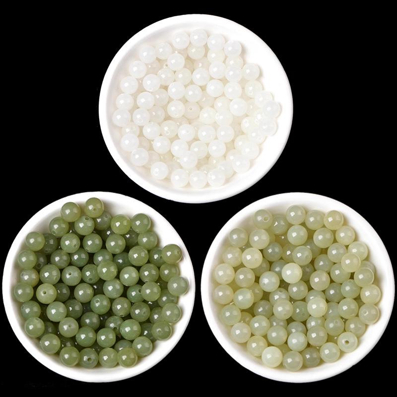 Hetian Chalcedon Qingbai Jade Perlen für DIY Schmuckzubehör