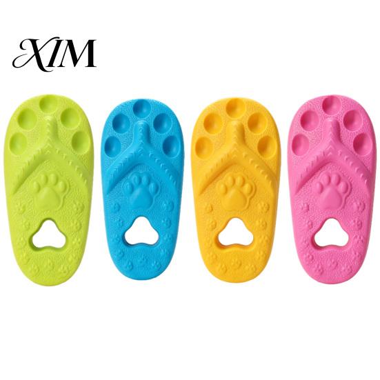 Teething Toys for Puppies Slipper Dog Chew Toy, Puppy Thong Sandal Shape, Interactive Durable Fetch Toy Small to Large Dogs, Pet Training