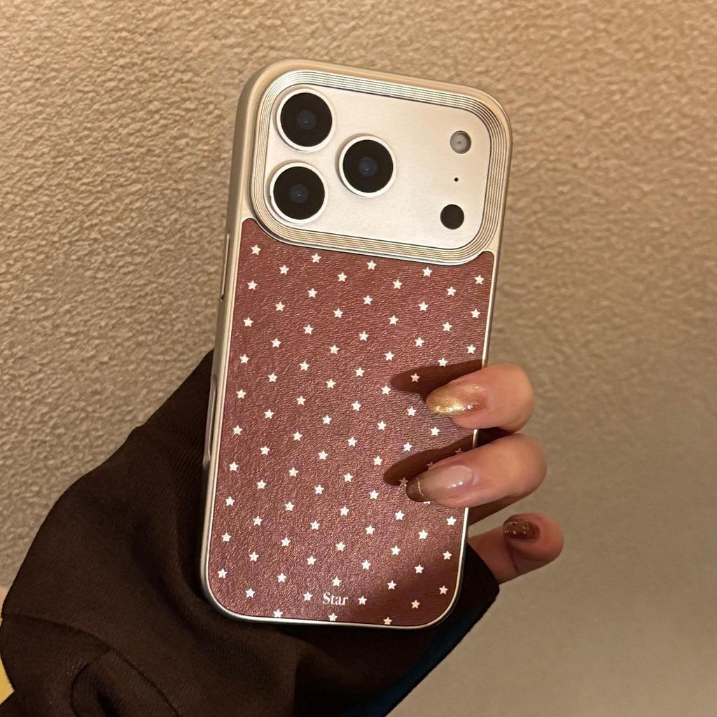 Simple Silver Star Phone Case for iPhone 16, iPhone 17, iPhone 17 Pro Max