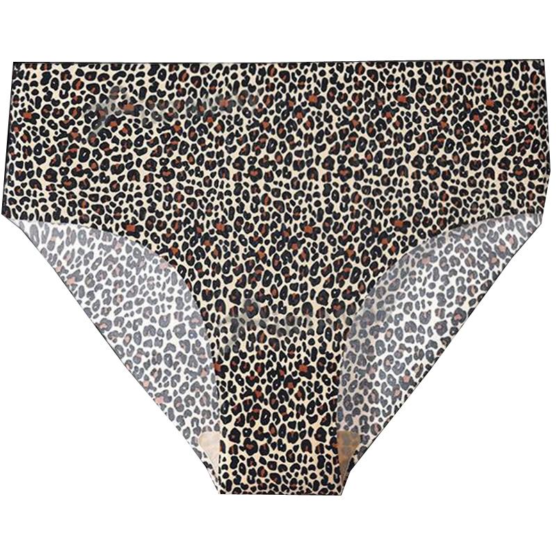 Sexy Damen Hautfreundliche Übergröße Unterhose Nahtlose Mid-Rise High Stretch Slips Eisseide Atmungsaktive Intime Unterwäsche S-6XL