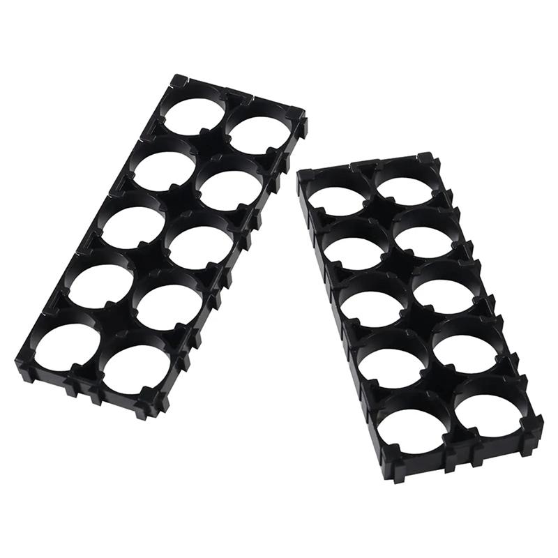 HHO-40Pcs 18650 Lithium Cell Spacer 2X5 Cell Spacer 18650 Lithium Battery Plastic Holder Bracket For DIY Battery Pack
