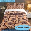 Custom Name 3PCS Kapibala Bedding Set Including 1pc Duvet Cover And 2pcs Pillowcases for Bedroom, Dormitory Gift Home Decor