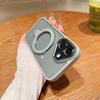 Gilt titanium gray, suitable for iPhone15 magnetic suction bracket, mobile phone case 14Pro lens glass anti-drop protective case 123