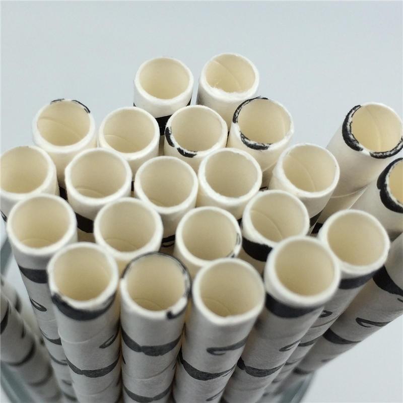 Arrival 25pcs/Lot Event & Party Supplies Mustache/Beard Paper Straws for Birthday Wedding Party Dec