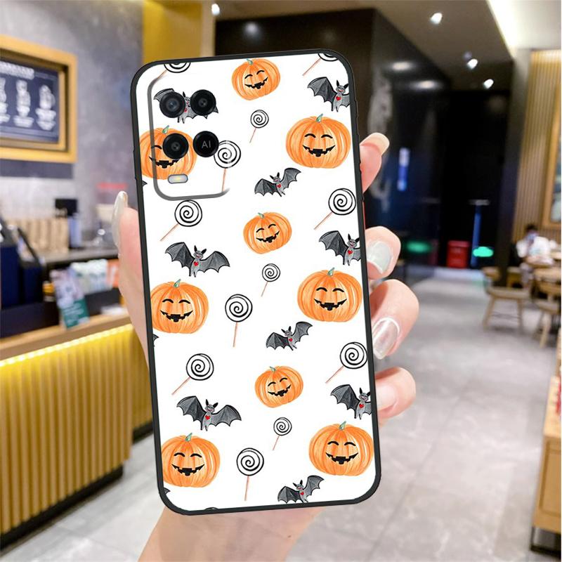 Halloween Pumpkins Case For Oppo A98 A18 A38 A58 A78 A60 A80 A40 A96 A76 A16 A94 A74 A54 A15 A17 A57 A77 A5 Pro