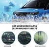 50 Tabletas Concentradas Detergente Limpiador Efervescente para Parabrisas de Coche Ultraclaro Limpiacristales para Hogar Inodoro